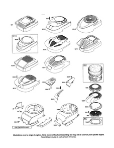 Rewind-Guard/Blower-Housing Diagram and Parts List for 12F700 0505 - 2791 Briggs and Stratton Engine